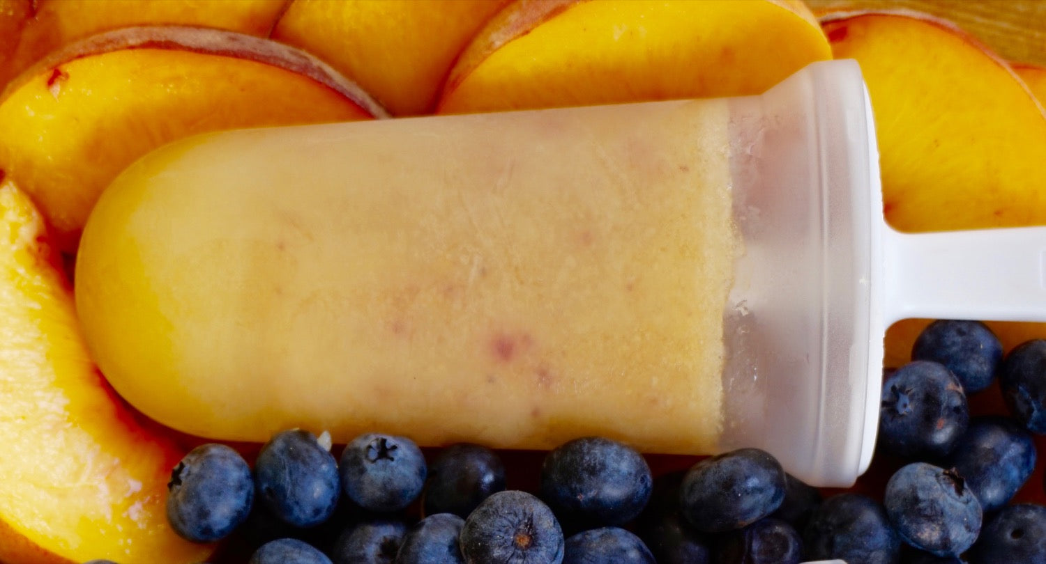 Mango + Peach + Banana Popsicles