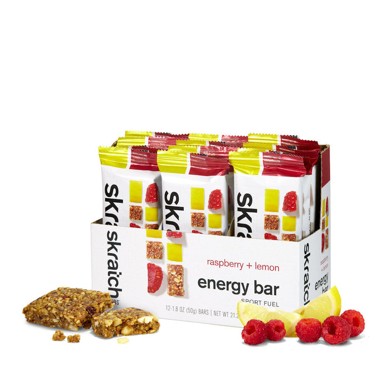 Energy Bar Sport Fuel - 12 Pack, Raspberry + Lemon