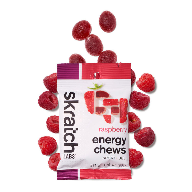 Energy Chews Sport Fuel - Single Pouch, Raspberry