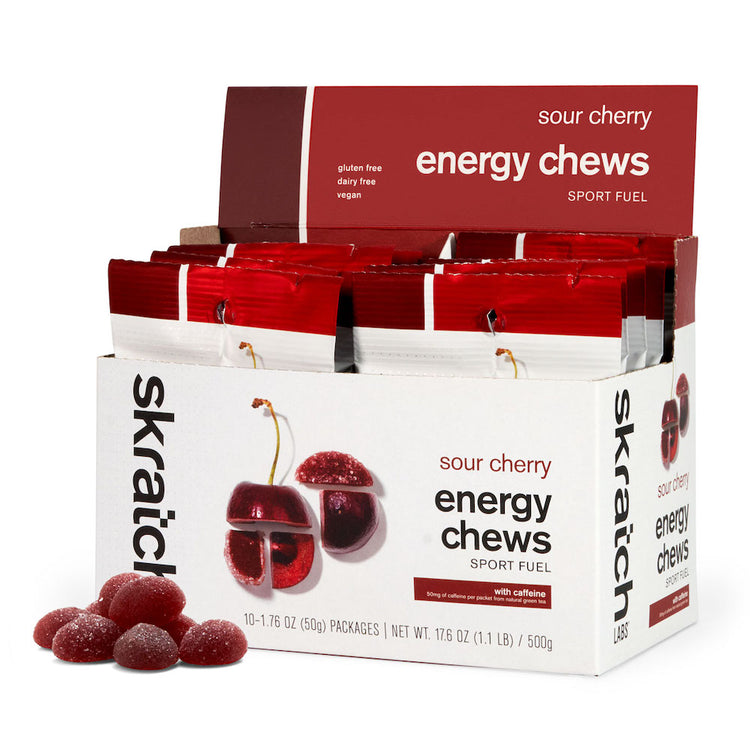 Energy Chews Sport Fuel - Single Pouch 10 Pack, Sour Cherry